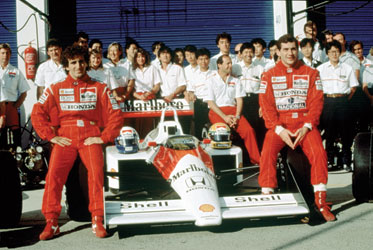 Alain Prost e Ayrton Senna
