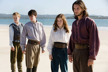 Eustáquio, Irmãos Pevensie e Príncipe Caspian