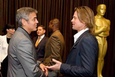 George Clooney e Brad Pitt
