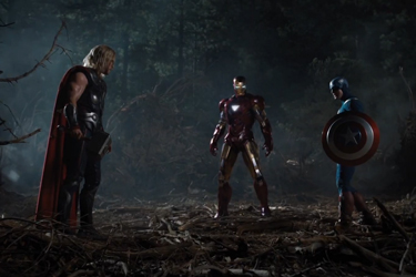 Os Vingadores - Thor, Homem de Ferro e Capitão América