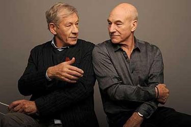 Patrick Stewart e Ian McKellen