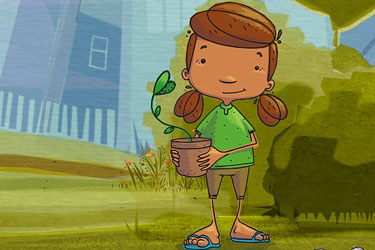 Miúda e o Guarda-chuva - filme - animação