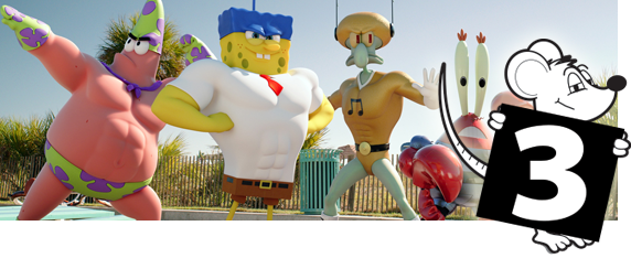 Bob Esponja - Um herói fora d’água - Nota 03 de 05 Bob Esponja - Um herói fora d’água - Nota 03 de 05